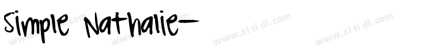 Simple Nathalie字体转换